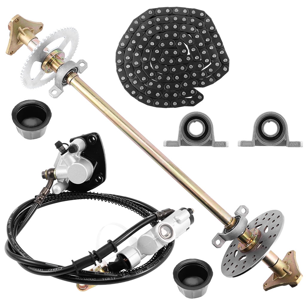 Yotoy Drift Trike Go Kart Rear Live Axle Kit Sprocket Hub Brake Assembly Chain Hub Walmart Com