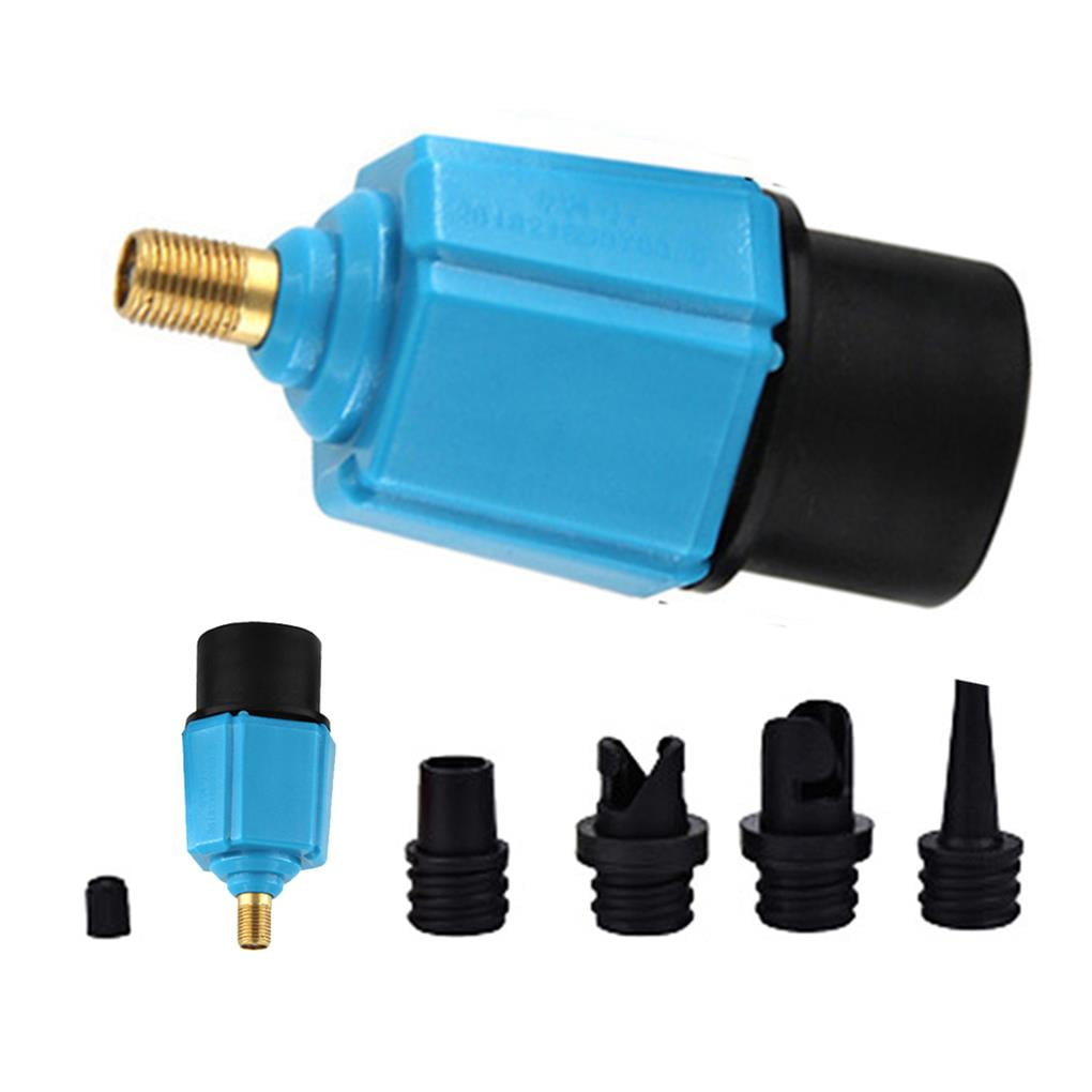 Surfboard Air Valve Adapter Set with 4 Nozzles for Inflatable Bed Air