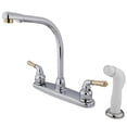 thumbnail image 1 of Kingston Brass KB754 8 in. High Arch Kitchen Faucet With Sprayer, 1 of 1