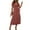 Wine #115, variant on WULMLEO Women's 2025 Fashion V Neck Midi Dress with Pockets Maternity Clothes Nursing Dresses Blue XL
