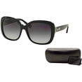 thumbnail image 2 of Coach HC8158 500211 58M Black/Light Grey Gradient Square Sunglasses For Women+FREE Complimentary Eyewear Care Kit, 2 of 4
