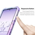thumbnail image 4 of Casetego for Samsung Galaxy S23 Plus Case with 2 Tempered Glass Screen Protector + 2 Camera Lens Protector,Heavy Duty Shockproof Protection Phone Cover,Light Purple, 4 of 7