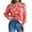 Orange, variant on ICHUANYI Women Fashion Crewneck Long Sleeve Sweaters 2023 Fall Winter Oversized Star Print Ribbed Knit Pullover Sweater Top