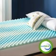 thumbnail image 4 of Best Price Mattress 2-inch Egg Crate Swirl Gel AeroBreeze Cooling Air Flow Memory Foam Topper, King, 4 of 9