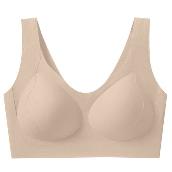 MEICHEN Full Cup Push Up Bras for Women Wireless Supportive Anti Sagging Underwear Solid Everyday Bras Summer Essentials Fall Fashion Clothes