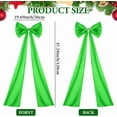 thumbnail image 2 of Scheam 47 inch Christmas Large Satin Bows with Long Tail 1 Pack Green Christmas Tree Topper Decorative Bow,Reusable DIY Wreath Bow,for Wedding Holiday Home Party Supplies, 2 of 7