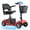 Red, variant on 4 Wheels Mobility Scooter for Adults, Senior Electric Powered Chargeable Device for Travel, Lightweight and Portable, with LED Headlights and Basket, Charger Included (Blue)