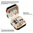 thumbnail image 2 of Palestine Travel Portable Earring Organizer Decorative Box Necklace Holder: Square Jewelry Storage for Rings, Earrings, Necklaces, Bracelets, and More - Suitable for Girls and Women, 2 of 6
