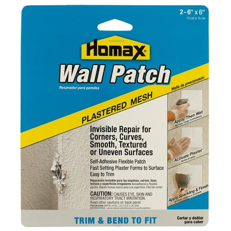 (2 Pack) Homax Plastered Mesh Wall Patch, 2PK - 6
