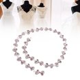 thumbnail image 4 of Rhinestone Strip, Beautiful Fine Workmanship Shiny Bow Shape Rhinestone Trim  For Necklaces For DIY Pink, 4 of 8