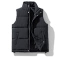 thumbnail image 5 of Cmfcve Womens Plus Size Puffer Vest Winter Warm Sleeveless Padded Jacket Stand Collar Full Zip Casual Outerwear, 5 of 8