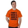 thumbnail image 3 of Camo Bucks Trucks Cute Hunter Son Men's Graphic T Shirt Tees Brisco Brands M, 3 of 6