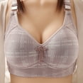 thumbnail image 2 of Vedolay Lingerie For Women Plus Size Women's Motive Cotton Lightly Lined Bralette Bra,Purple 38, 2 of 3