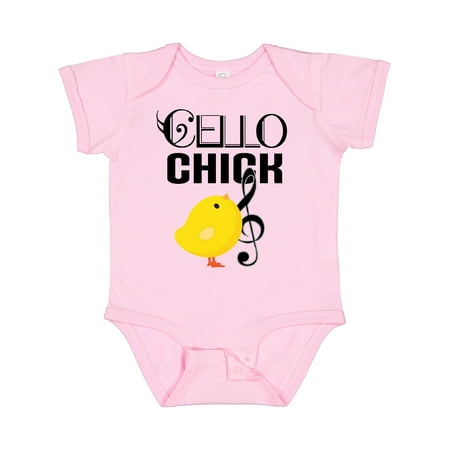 

Inktastic Cello Chick Cellist Orchestra Music Girls Baby Bodysuit