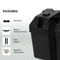 thumbnail image 5 of Caja De Batería Grande Camco Con Correas Y Herrajes - Grupo 27 30 31 | Almacena De Forma Segura Baterías Marinas Y Automotrices Para Vehículos Recreativos | Medidas Interiores 7-1/4"" X 13-1/4"" X 8-5, 5 of 5