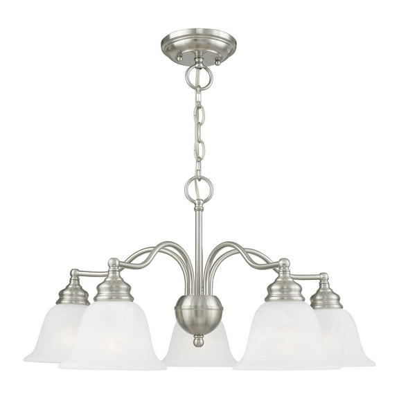 Livex Lighting Essex Convertible Chandelier Ceiling Mount in Brushed Nickel