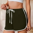 thumbnail image 7 of Flowy Athletic Shorts for Womens Lace-Up Elastic Waist Sweatpants Knee Length Beach Shorts Comfort Casual 7" Lightweight Bermuda Shorts Workout Running Gym Pants withPockets, 7 of 7