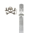 thumbnail image 2 of Unisex Skull Crossbones Buckle Snap-On Belt – 1.5" Wide, 2 of 3