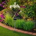 thumbnail image 6 of Solar Lilium Flower LED Outdoor Garden Light | 7 Head Artificial Lily | Waterproof IP65 | Multicolor Decorative Mood Lighting | Solar-Powered Courtyard Patio Accent | 71cm | Long-Lasting 6-12hr, 6 of 8