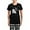 With Checker Pant, variant on - Cute Kitty Big Sister Women's Dark Pajamas - Women's Short Sleeve Print T-Shirt and Pants Dark Cotton Pajama Set