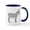 White/Navy Inside, variant on CafePress - Donkey - 11 oz Ceramic Mug - Novelty Coffee Tea Cup