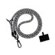 thumbnail image 3 of Cordón para teléfono resistente de 0,6 mm de grosor, versátil y universal. Blanco negro, 3 of 9