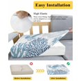 thumbnail image 5 of Coastal Blue Crab Couch Cushion Covers Stretch, Washable Sofa Seat Covers Individual Seat Cushion Sofa Slipcovers Coral Starfish Ocean Conch Nautical Couch Cover Furniture Protector M-1PCS, 5 of 7