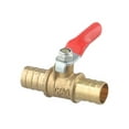 thumbnail image 2 of Brass Ball Valve for 6mm 8mm 10mm 12mm Hose Barb Water Air Gas Line Shut-off, 2 of 8