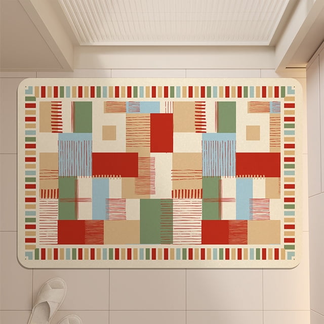 Absorbent Bathroom Bath Mat Shower Rug Quick Drying Bath Mats Kitchen Entrance Doormats Home Floormat Bathtub Carpet