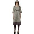 thumbnail image 2 of Moomaya Kurta Imprimée Prêt-à-Porter Femme Formelle et de Fête Kurti Ethnique en Coton Haut, 2 of 6