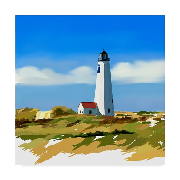Trademark Fine Art 'Lighthouse Scene IV' Canvas Art by Emily Kalina