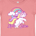 thumbnail image 4 of Inktastic Little Sister Unicorn Girls Baby T-Shirt, 4 of 5