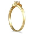 thumbnail image 2 of SZUL Women's 1/10 Carat TW Diamond Heart Ring in 10K Yellow Gold (J-K-L Color, I2-I3 Clarity), 2 of 3