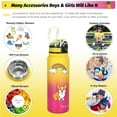 thumbnail image 6 of Oldley Vacuum Insulated 20oz Stainless Steel Kids Water Bottle with 3 Lid Types, 6 of 13
