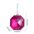 thumbnail image 3 of Christmas Tree Ornaments – Colorful Shimmering Plastic Gemstone Pendants, Perfect for Christmas and Valentine’s Day Decorations, Holiday Gifts, 3 of 6