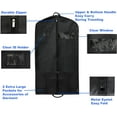 thumbnail image 5 of Simple Houseware Premium Garment Bag Covers for Suits Tuxedo Coats Storage, Black,43 Inch, 5 of 6