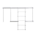 thumbnail image 2 of Kit de armario personalizado de lujo Rubbermaid Configurations, 4-8 pies. Estantería de alambre de metal ajustable, acabado blanco, sistema de organización expandible, hardware incluido, para armario/, 2 of 5