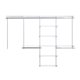 thumbnail image 2 of Kit de armario personalizado de lujo Rubbermaid Configurations, 4-8 pies. Estantería de alambre de metal ajustable, acabado blanco, sistema de organización expandible, hardware incluido, para armario/, 2 of 5