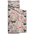 thumbnail image 2 of Husky Dog Flower Floral Toddler Nap Mats for Kids Preschool,Sleeping Mat Bag or Kids,Toddler Sleeping Bag,Toddler Nap Mat or Daycare, 2 of 6