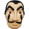 thumbnail image 1 of Gupgi Unisex Halloween Cosplay Face Mask ABS Realistic Heist Money Mask, 1 of 1