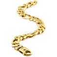 thumbnail image 3 of Pompeii Men's Figaro Link 14k Gold (94gram) or Platinum (151gram) 12.5mm Bracelet 8.5" (,), 3 of 4