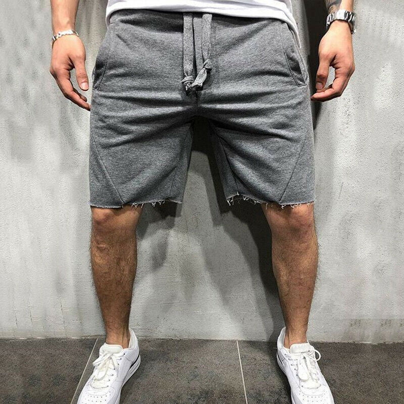 Men's Casual Short Pants Cotton Gym Fitness Jogging Running Sports Wear Shorts