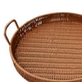 thumbnail image 3 of Handmade Storage Tray Food Snacks Container Storage Organizer Basket with Handle 30cmx4.5cm, 3 of 8