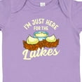 thumbnail image 4 of Inktastic Hanukkah Funny Here for Latkes Boys or Girls Baby Bodysuit, 4 of 5