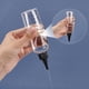 thumbnail image 3 of Paquete de 10 botellas exprimibles de plástico de 100 ml/3,4 oz con escala, PET transparente, tapa de rosca negra, botellas dispensadoras graduadas., 3 of 9
