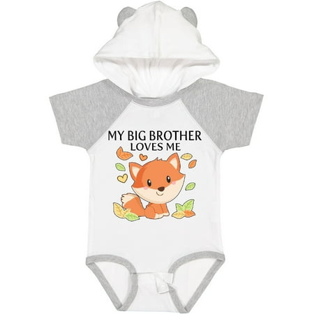 

Inktastic My Big Brother Loves Me- Little Fox Gift Baby Boy or Baby Girl Bodysuit