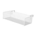 thumbnail image 1 of Langgg Metal Mesh Hanging Storage Box Office Desk Divider Adjustable Basket Effective Organization Solution In Workspace Books White 36.8x15.2x9cm, 1 of 6