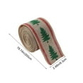 thumbnail image 3 of Christmas Wired Ribbon Roll for Gift Wrapping and Crafts - Linen Gift Ribbon for Christmas Tree Decor Hair Accessories Making(C), 3 of 6