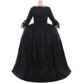 thumbnail image 5 of Women's Queen Marie Antoinette Rococo Ball Gown Gothic Victorian Dress Black, 5 of 7