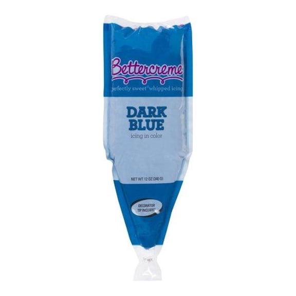 Rich Bettercreme Pre Whipped Dark Blue Icing, 12 Ounce -- 15 per case